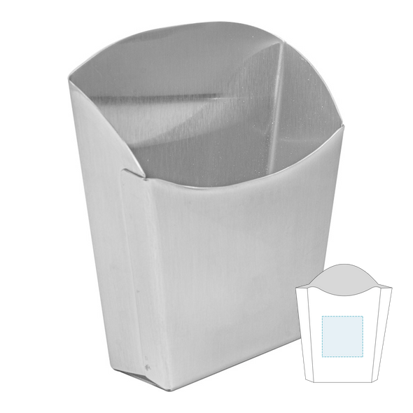 Pommes Frites Boxen aus Edelstahl